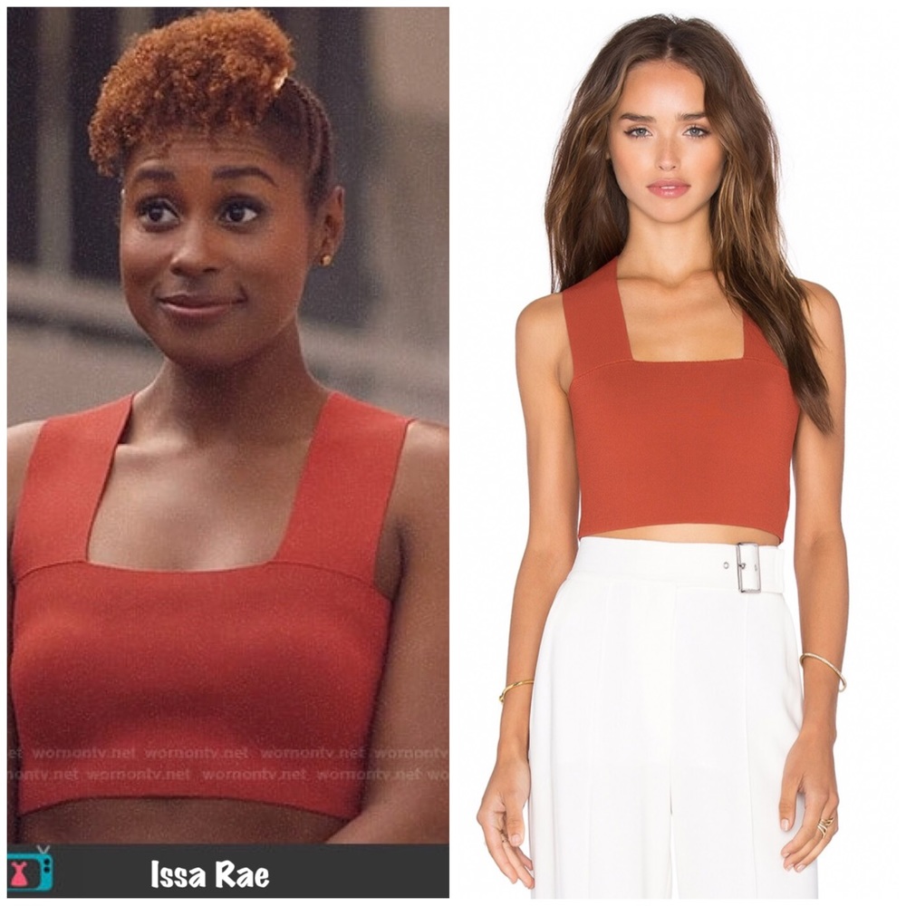 A.L.C “Ali” rust crop shirt top blouse XS